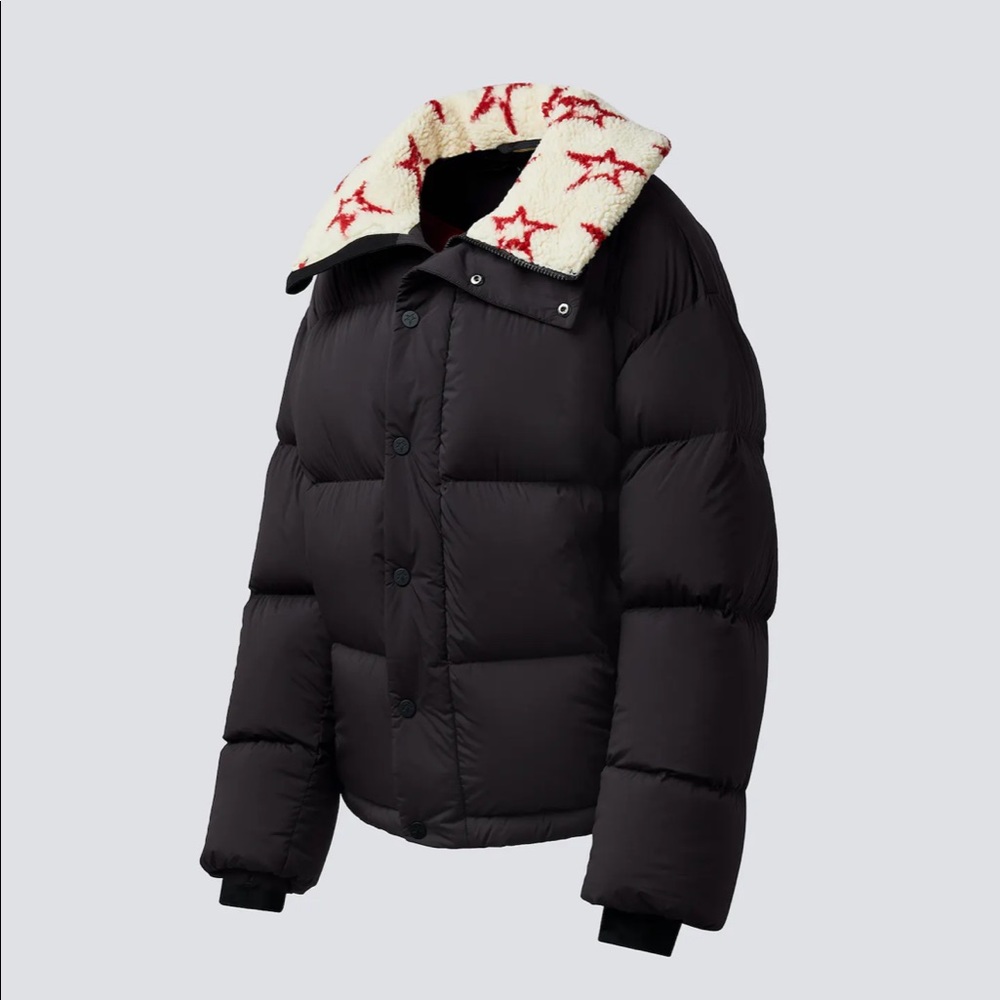 Perfect Moment Women's Jojo Down Ski Puffer Jacket - black w/ stars (XS)